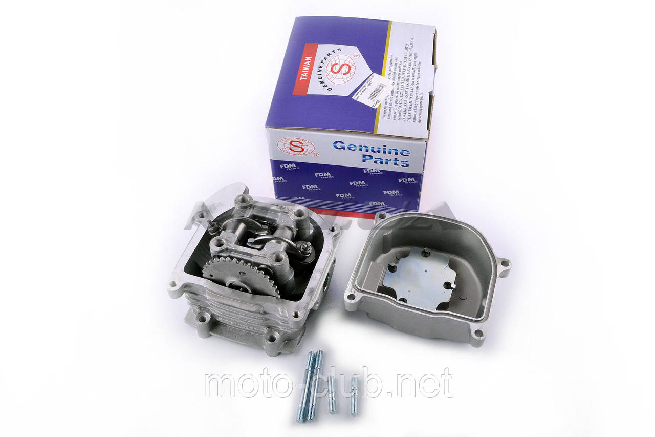 Головка циліндра на скутер 4T GY6 80 (Ø47) (у зборі, + покришка) "SEE" consL)