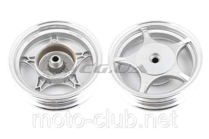 Диск колеса на скутер 2,50 * 10 (зад, барабан) (легкосплавный, 19 ...