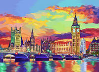 Антистресс Dankotoys картина по номерам Яркий Лондон 40 х 50 см Разноцвет Art26597