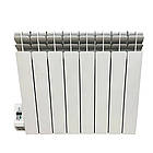 Електрорадіатор масляний алюмінієвий Electro Elite 8WEL, 8 секцій,16м2,Wi-Fi програматор зліва, 1000 Вт, фото 2