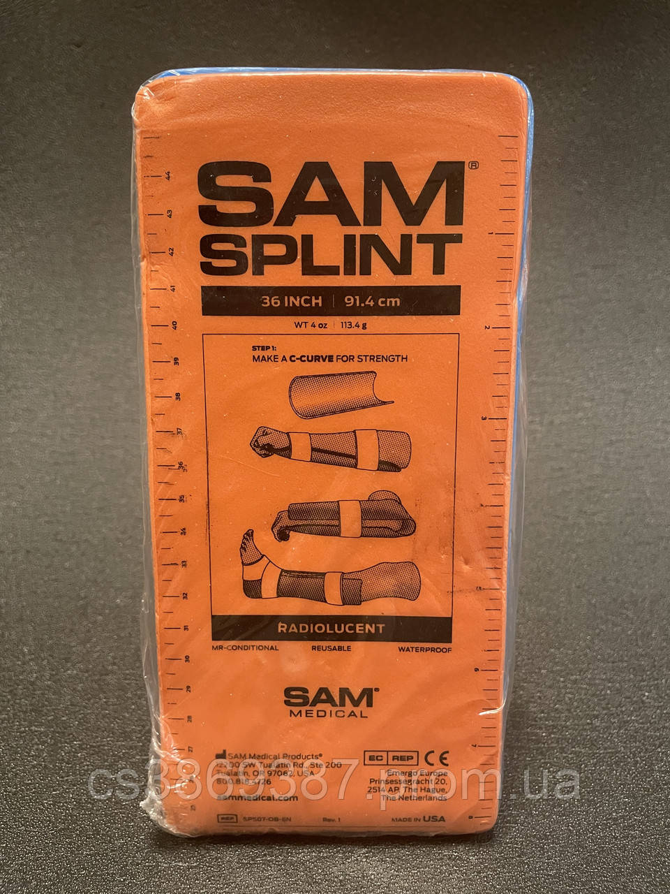 Іммобілізаційна шина для переломів гнучка зразку SAM Splint 36" USA тактична армійська військова шина 91,4 см - фото 1 - id-p2048835225