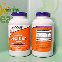 Соевый лецитин без ГМО, NOW Foods, 1200 мг, 200 капсул