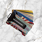 Картхолдер металевий з RFID-захистом USA. Тримач для платіжних карток, фото 7