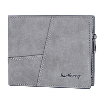 Гаманець горизонтальний з монетницею Baellerry Сірий (w016-4)
