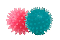 Набор игрушек для собак FOX TF-201 Мячи с шипами красный+синий с запахом ванили 4 см
