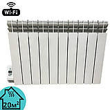 Обігрівач масляний алюмінієвий Electro Elite 10WE, 10 секцій 500/100, Wi-Fi програматор зліва, 1300 Вт, фото 2