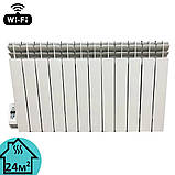 Обігрівач масляний алюмінієвий Electro Elite 12WEL, 12 секцій 500/100, Wi-Fi програматор зліва,1500 Вт, фото 2