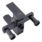 Душова система Kroner — SCH063 + кран для раковини Kroner — SCH010 і кран із гігієнічним душем Kroner Kubus, фото 4