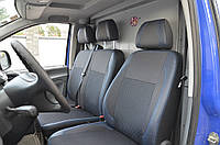 Авточехлы (кожзам-2024ткань, Premium) 1-20242, сиденья от праворульного для Mercedes Vito W639 2004-2015 гг