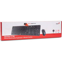 Комплект Genius C-126 SlimStar USB Black Ukr 31330007407 smart