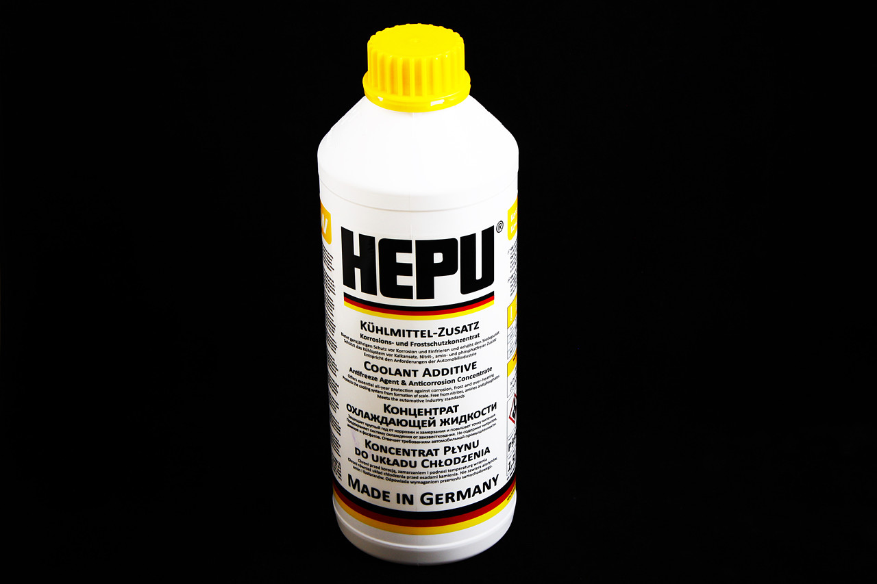 Рідина охолоджувальна антифриз жовтий концентрат "Helu" 1.5 кг (P999 G-11)