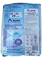 Пелюшки гігієнічні поглинаючі IGAR 40х60 см 20 шт
