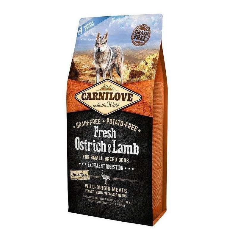 Carnilove Fresh Ostrich and Lamb for Small Breed Dogs 6 kg (д/собак малих порід страус і ягня)