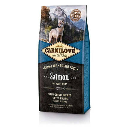 Carnilove Adult Salmon 12 kg (д/дорослих собак з лососем), фото 1
