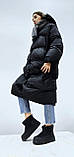 Дутики короткі жіночі на платформі чорні зимові модні чоботи Дутики короткие женские на платформе черные модные (Код: 3324СБ), фото 8