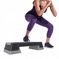 Степ-платформа-D 3-ступенчатая, Степ-платформа тренажер для фитнеса, Степ-платформа для тренировок