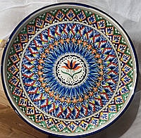Ляган (тарелка) узбекских мастеров, диаметр 38см. (0255)