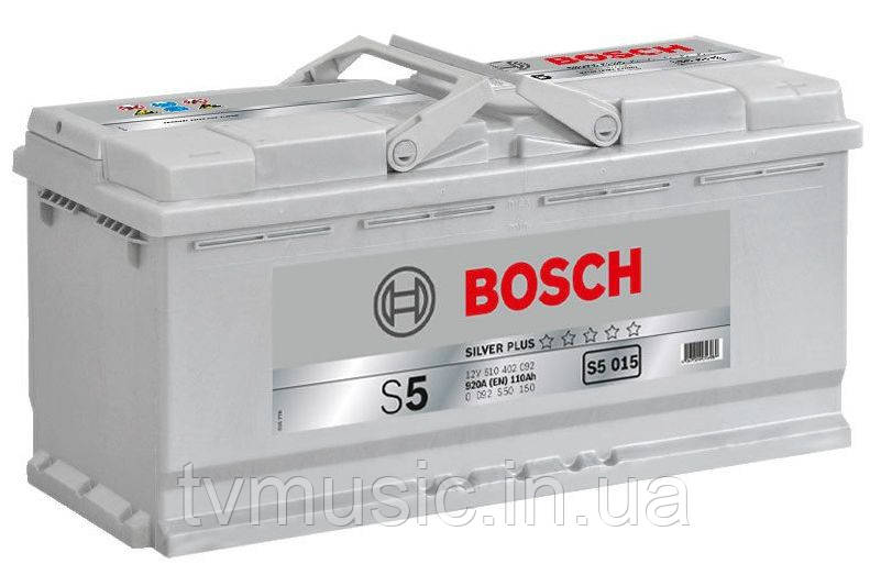 Акумулятор Bosch S5 015 Silver Plus 110 Ah 12 V (0092S50150)