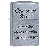 Запальничка Zippo (Зіппо) CONFUCIUS SAY TOILET 28459