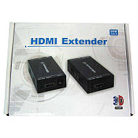 Переходник ATcom HDMI extender , удлинитель HDMI по utp (витой паре) до 60м + адаптер 5V/1A