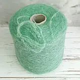 Пряжа Альпака 20% Акрил 45% Нейлон 35%, салатовий, фото 3