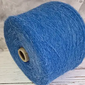 Пряжа Альпака 20% Акрил 45% Нейлон 35%, блакитній