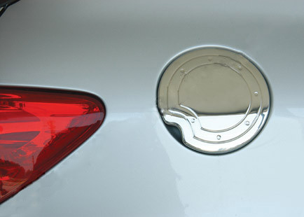 Накладка на лючок бензобака (HB, нерж.) для Peugeot 307 - фото 1 - id-p2048897543