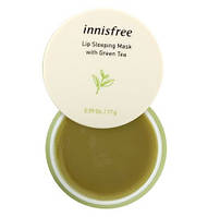 Нічна маска для губ із зеленим чаєм Innisfree Lip Sleeping Mask With Green Tea 17 г