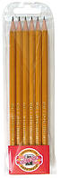 Набір графітних олівців Koh-i-Noor 6 шт, 2В-2Н (1570)