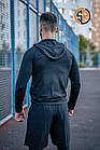Чоловічий компресійний костюм Nike 5в1: Рашгард, шорти, легінси, футболка, худі. Комплект компресійний, фото 3