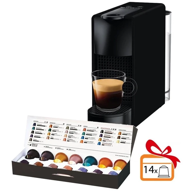 Кавоварка Nespresso Essenza Mini Piano Black + Дегустаційний набір