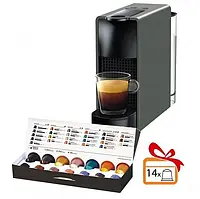 Кофемашина Nespresso Essenza Mini Intense Grey + Дегустационный набор .