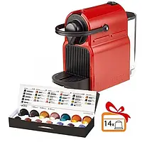 Кофемашина Nespresso Inissia Red + Дегустационный набор