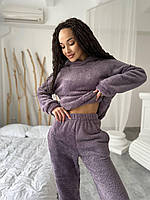 Тепла піжама костюм для дому тканина двостороння махра