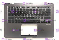 Оригинальная клавиатура для ноутбука Asus Zenbook Flip 14 UX461, UX461U series, ru, подсветка, серая панель