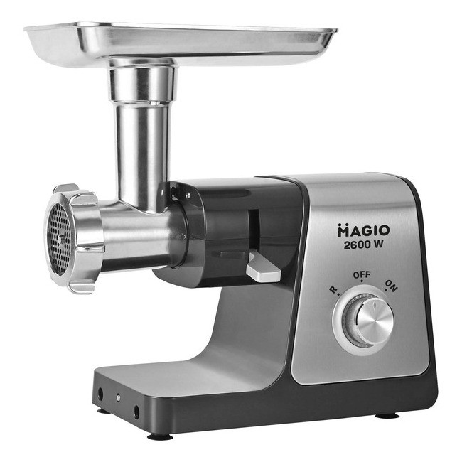 Електром'ясорубка MAGIO MG-262 Steel/Black