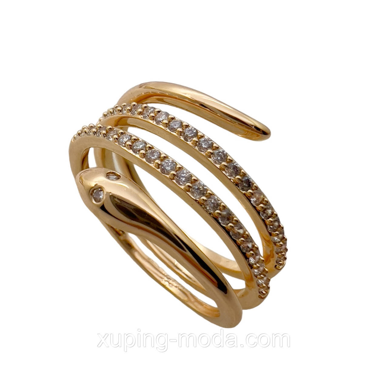 18 р. Колечко змія xuping, 18k, фото 1