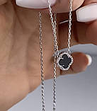 Срібне кольє конюшина д.10 (1363.10р), фото 2