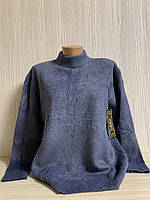 Женский свитер молодежный теплый стильный  Альпака серого цвета
