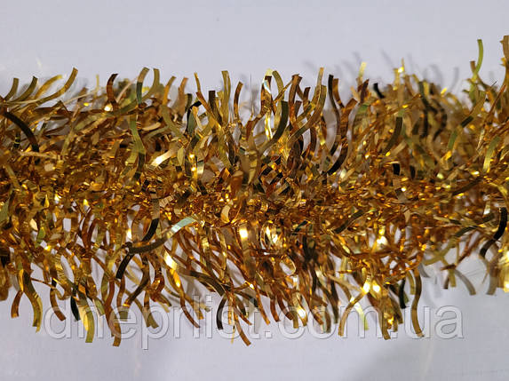 Мішура 12 см хвиля, золота, 1,55 м, фото 2