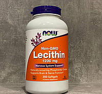 NOW Foods, Соевый лецитин, Lecithin 1200 мг, 200 капсул