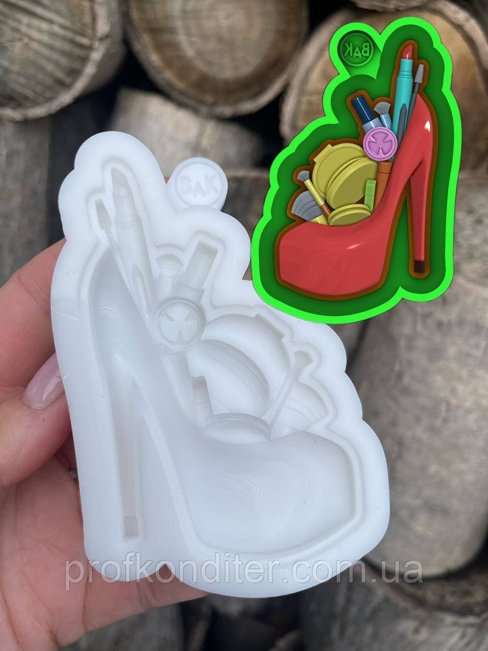 Ексклюзив! Силіконовий молд для шоколаду та ін "Жіночий набір №1 (туфелька)", фото 1