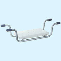 Пластикове сидіння для ванни накладне, сидіння для миття літніх та інвалідів у ванну, полиця для купання