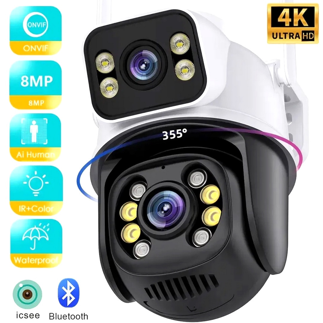 Відеокамера для внутрішніх приміщень (8MP), Камера відеоспостереження 1080, Розумні камери для дому, IOL