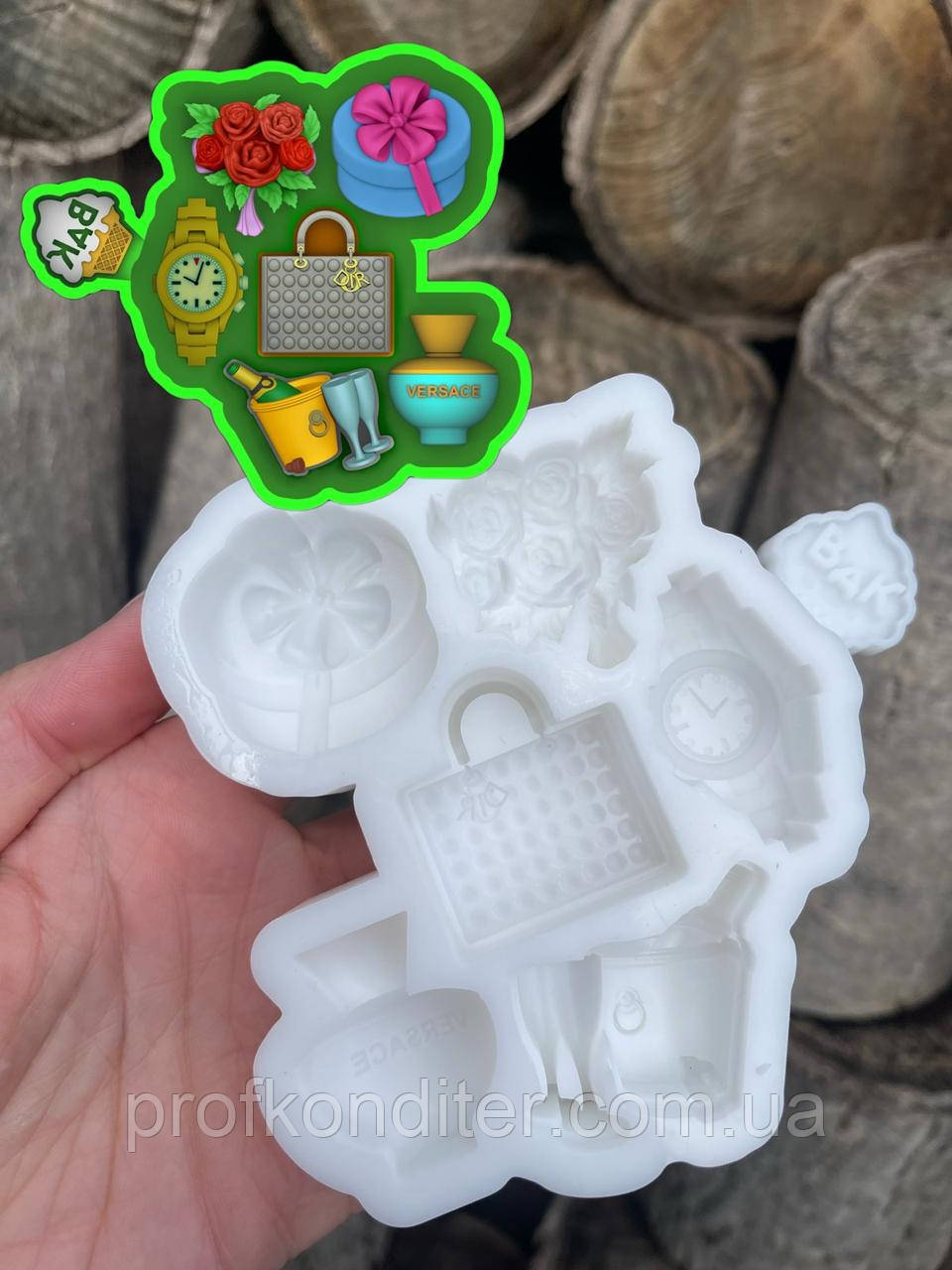 Ексклюзив! Силіконовий молд для шоколаду та ін "Жіночий набір №2 (асорті)", фото 1