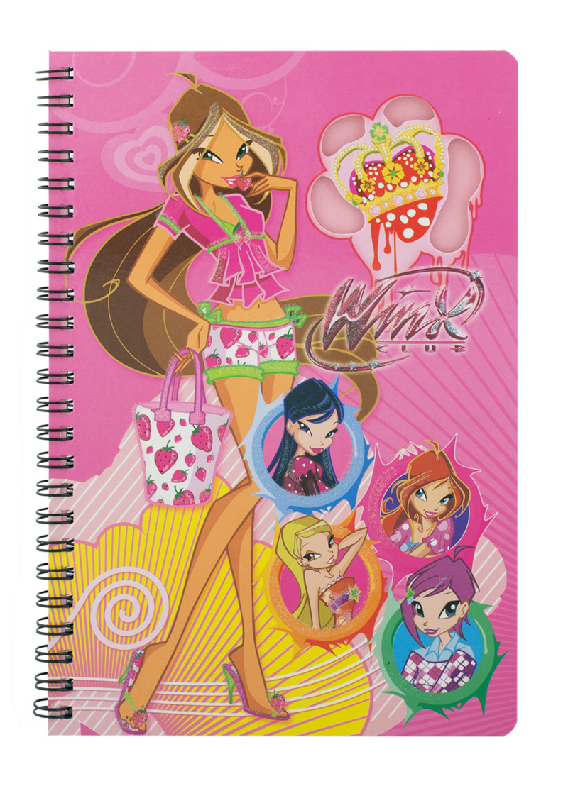 Зошит на спіралі А5 Дісней 60 аркушів гліттер, клітинка (2900), фото 1