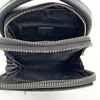 Чоловіча шкіряна сумка месенджер через плече на два відділення H.T. Leather, фото 7