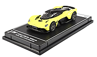 Коллекционная модель авто 1/64 Aston Martin Valkyrie Lime Essence 2021 PosterCars