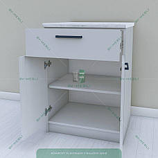 Комплект тумба + стільниця Дюна біла (крихта) 28 мм КТ-9 600мм| Sv-mebli, фото 4