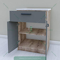 Комплект тумба + стільниця Дюна біла (крихта) 28 мм КТ-9 600мм| Sv-mebli, фото 5